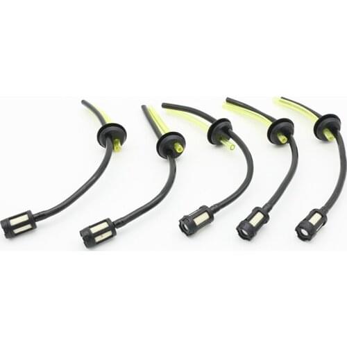 5pcs 43cc 52cc 40-5, 44-5 430 CG430 CG520 2 Stroke Garden Tools Brush Cutter Spare Parts Fuel Hose Pipe Tube With Tank Filter