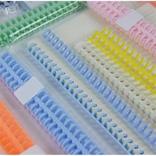 5pcs Plastic 30-Hole Loose Leaf Binders Ring Binding Spines Combs 85 Sheets Capacity for DIY Paper A4 B5 Notebook Album