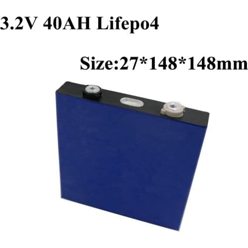 1pc New Lifepo4 3.2v 40ah Lifepo4 Battery Actual Capacity 42ah 3C Discharge for DIY Solar Panel 12v 24v 36v E Motorcycle Battery