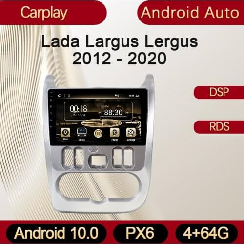 Iodun For Lada Largus Lergus 2012 - 2020 Car Radio Stereo Receiver Player With Screen Carplay Android Auto Din Bluetooth Mp3 1 2