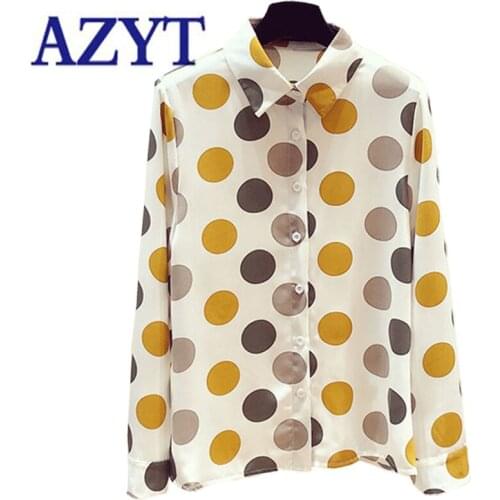 Блузки в горошек AZYT China At AliExpress