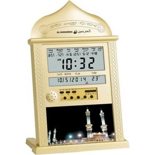 Alarm Clock LED Islamic Muslim Prayer Clock Alarm Table Clocks Backlight Prayer Clocks With LCD Display Home Decorations