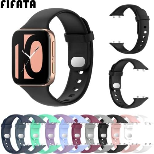 FIFATA Colorful Silicone Strap For OPPO Watch 41mm 46mm Sport Bracelet Wristband For Oppo Smart Watch Band Correas Accessories