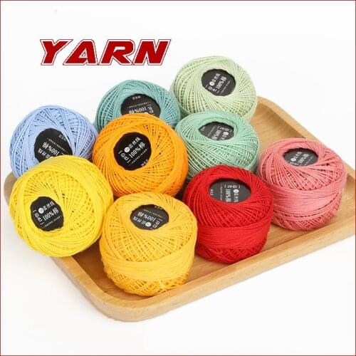 D30 Wholesale 50g No. 3 Wool Silk Thick Crochet Yarn Lace Wayuu Bag hand-diy Crochet Summer Cotton Fine Wool Knitting