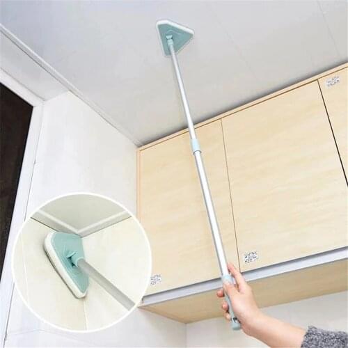 Home Glass Cleaning Tool Telescopic Rod Window Cleaner rod rotating head Sponge + Cleaning cloth Bathroom Cleaning brush