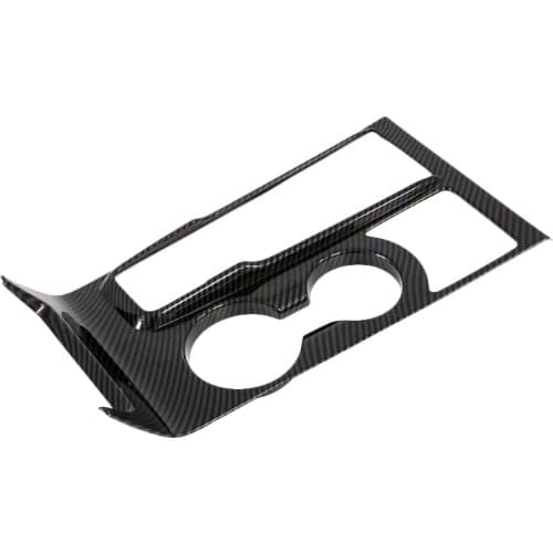 For Hyundai Tucson 2019 2020 Carbon Fiber Gear Shift Strip Decorative Water Cup Panel Cover Stickers Trim Auto Accessories LHD