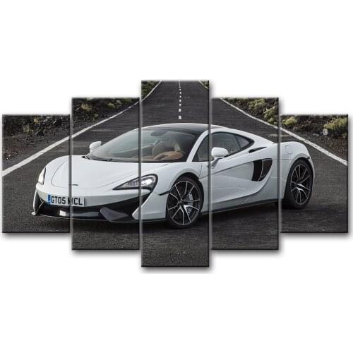 Frame HD Printed 5 Piece Modular Home Decor Poster Wall Art McLaren 570GT Super Car Canvas Paintings