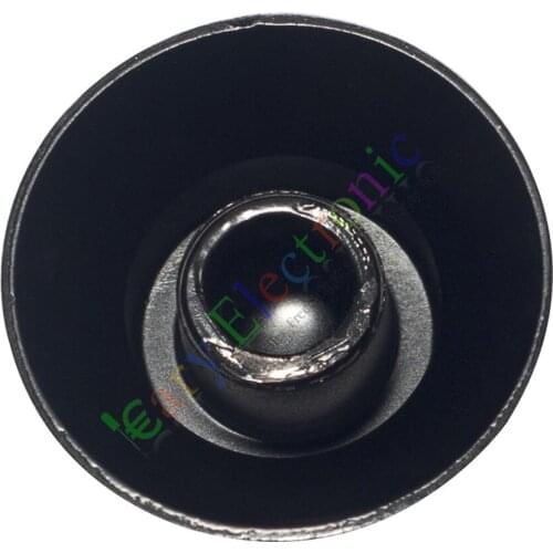 Wholesale and retail 50pc 26mm Pedal Top skirted Black knob Guitar tube Amp Volume Tone audio parts free shipping