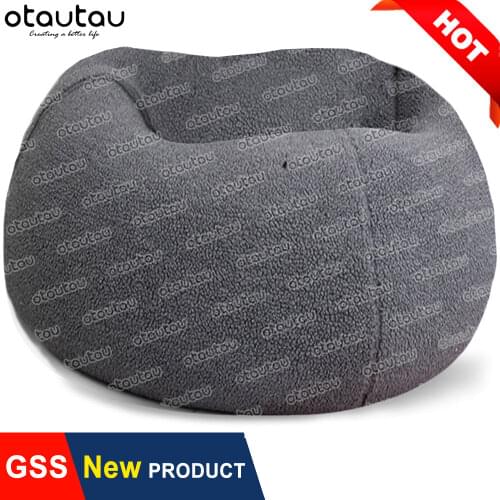 7ft Giant Cashmere Sofa Cover No Stuffed Bean Bag Sofa Bed Pouf Seat Beanbag Futon Recliner Chair Puff Ottoman Lounge Furniture