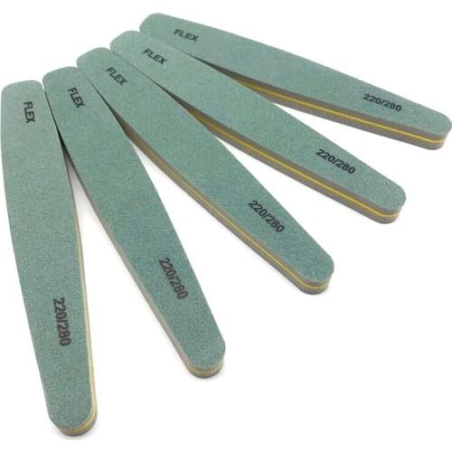 5pcs Nail File Buffer 220/280 Grit Diamond Nail Buffer Block Sponge lime a ongle professionel Sanding UV Gel Polishing Tools