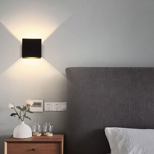 10W LED Wall Lamp Modern Arts Indoor Lighting Living Room Bedroom Kitchen Bedside Stairs Loft Lighting Nordic Style Wall Light