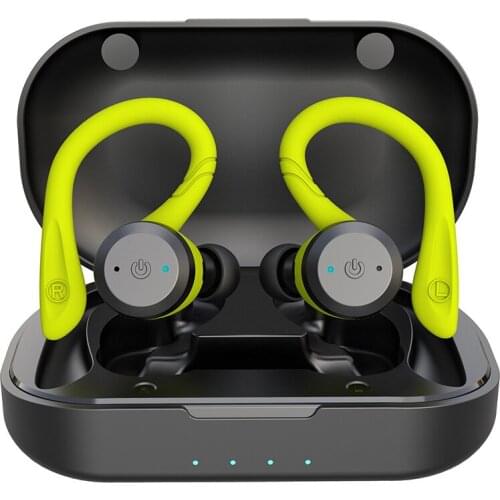 True Wireless Earbuds IPX7 Water Proof Bluetooth 5.0 Earphone with Mic CVC Noise Canceling Headset Sports Deep Bass Volume