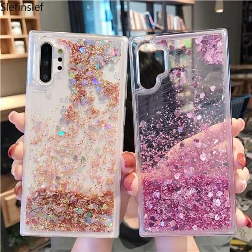 Glitter Liquid Quicksand Cover Case For Samsung Galaxy A10 A20 A20E A30 A40 A50 A60 A70 M10 M20 M30 S8 S9 S10 5G Note 10 Plus 9