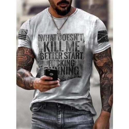 Popular fashion t shirt for men Oversize Casual sports outing shirts Mens summer round neck tshirt tops