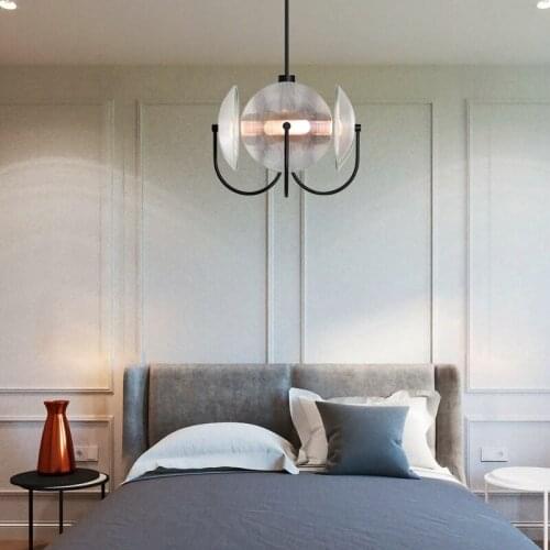 Crystal hanging lamp chandeliers ceiling handmade wicker lampes suspendues living room decoration lamparas de techo