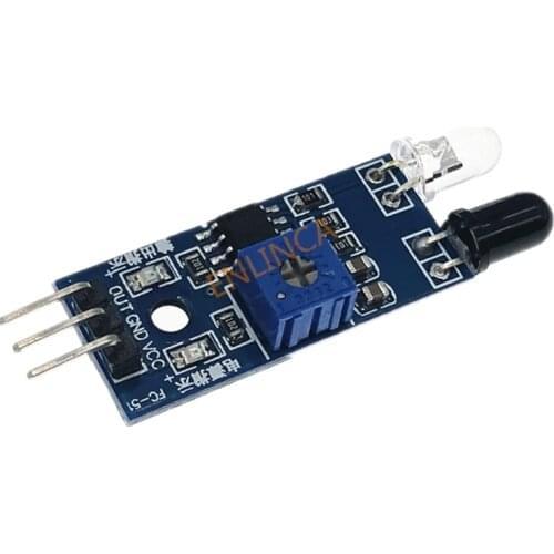 5pcs Infrared barrier Module car obstacle avoidance obstacle avoidance sensors / Black Line Identification adjustable distance