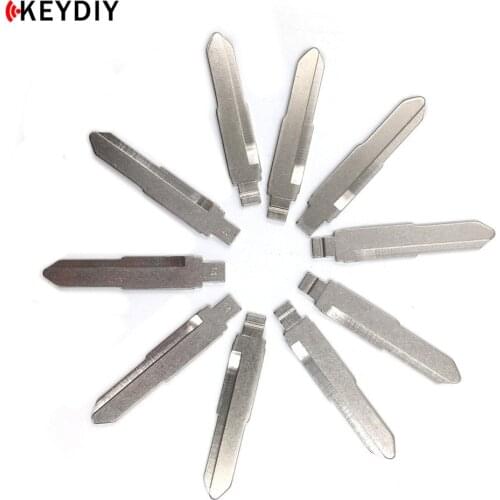 KEYDIY 10 pcs/lot Metal Blank Uncut Flip KD VVDI JMD Remote Folding Key Blade 14# For Isuzu /Hainan Mazda Replacement