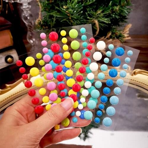 Panalisacraft colorful dot sticker for deco sprinkles enamel dots resin sticker Scrapbooking accessories Card Making Decoration