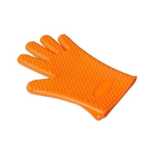 Kitchen Silicone Glove Oven Pot Holder Cooking Baking BBQ Cooking Mitts Four Colors