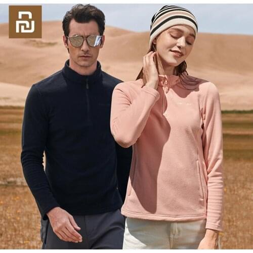 Youpin PELLIOT Winter Thermal Fleece Jacket Pullover Softshell Fleece Jacket Outdoors Sports Hooded Coat Women Men Warm Coats