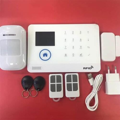 Multi-language RFID Wifi Wireless GSM Alarm Security Alarm System With PIR Motion Sensors