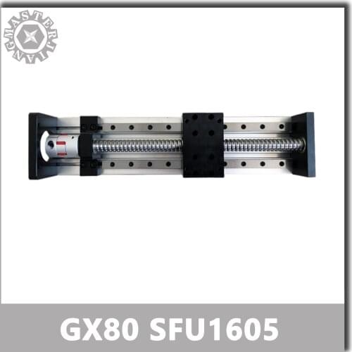 Coupling for 60ST Servo Motor+Customized GX80 SFU1605-200mm CNC Linear Guide Rails Linear Actuator System Module Table no Motor