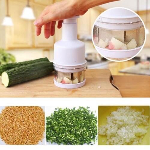 New Kitchen Semi-automatic Stainless Steel Vegatable Pressing Slicer Peeler Onion Fruit Chopper Tools