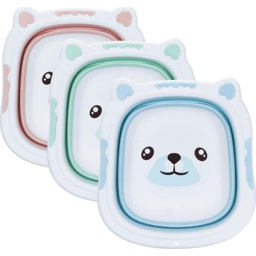 Outdoor Portable Children Washbasin Kids Foldable Bath Tub Infant Toiletries Bathroom Supplies