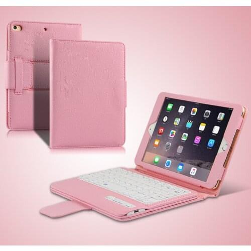Suitable for ipadmini5 Bluetooth keyboard holster mini4 protective sleeve 123 split lychee pattern keyboard holster