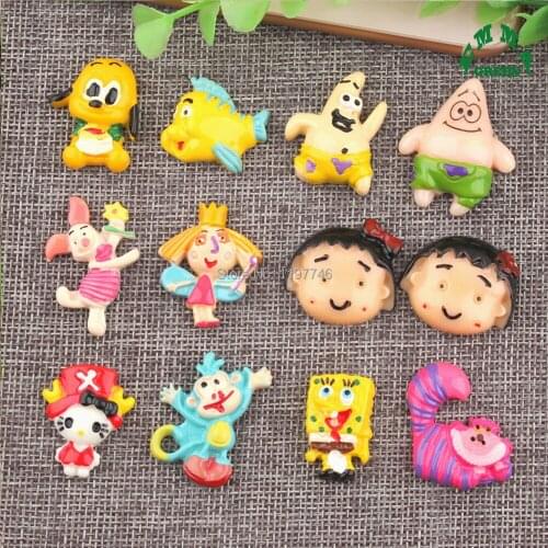 Charms for Kids Resin Charms for Slime 10pcs Cartoon Charms Kawaii Flatback Resin Cabochon DIY Decoration Accessories Charms