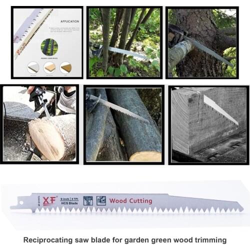 5pcs Saw Blade Reciprocating Saw Blade For Garden Green Wood Pruning S153l Saber Saw Blade For Wood Cutting Electric Tool