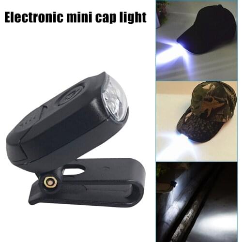 Cap Hat Light 3-LED Headlamp Rotatable Ball Cap Visor Light Hat Light Hands Free for Hunting Camping Fishing MAZI888