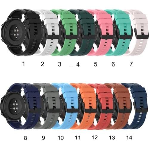 200pcs For Huawei Watch GT2 GT 2 GT 42mm 46mm Smart Watch 20mm watch strap Silicone Watchbands 22mm watch band bracelet