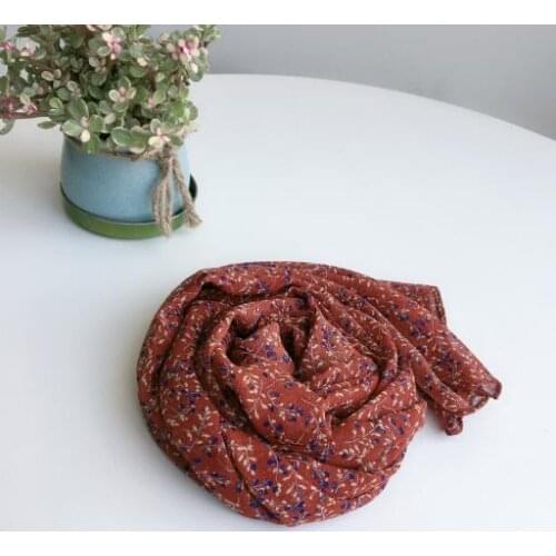2021 New Spring And Summer Long Scarf Fashion Flower Printed Scarves High Quality Foulard Bandana Long Large Shawls