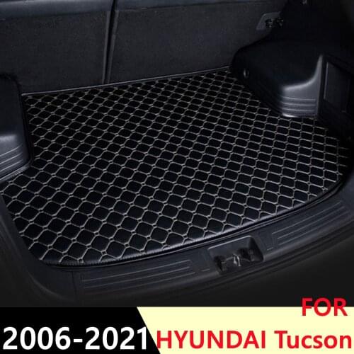 SJ Custom Waterproof Car Trunk Mat AUTO Tail Boot Tray Liner Cargo Carpet Pad Protector Fit For HYUNDAI Tucson 2008 2009 10-2020