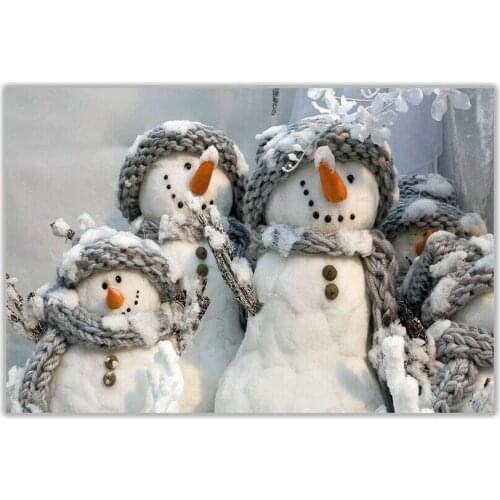 Snowmen Family Christmas Metal Tin Sign Art Holiday Decoration Outdoor & Indoor Sign Wall Decoration Painting Metal Plate