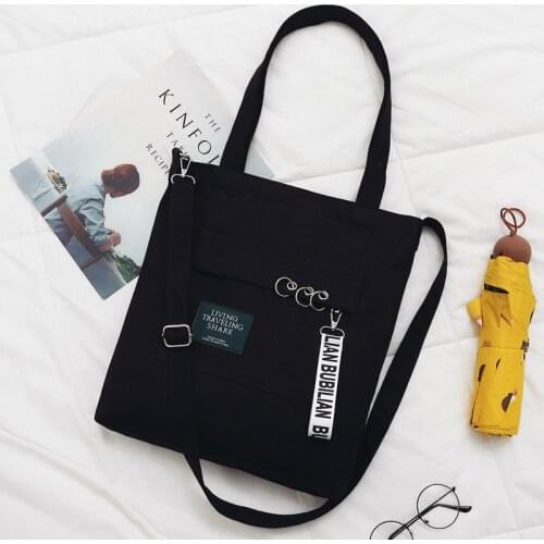 Fashion Women Shoulder Bags 2020 Brand New Letter Canvas Soft Letter Messenger Bags Female Students Girls School Bags Handbags