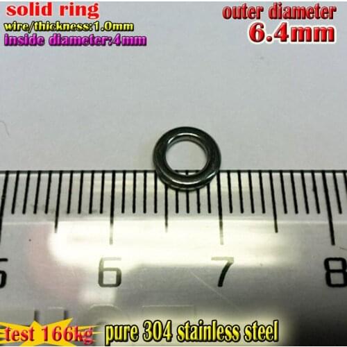 The pure fishing solid ring size1.0*4*6.4 Quantity :30pcs/lot good domestic 304 Stainless steel