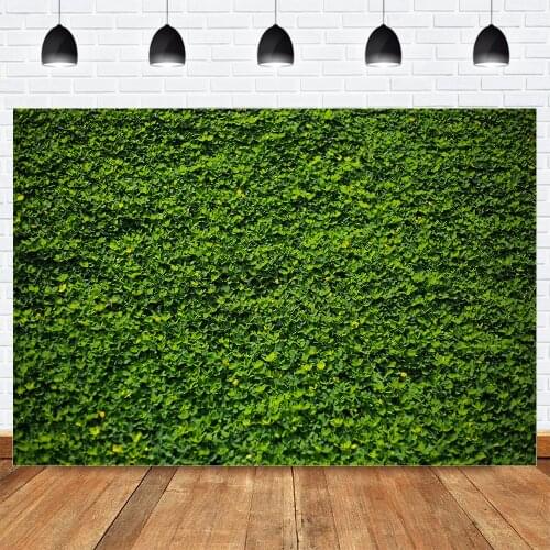 Spring Green Leaves Backdrop Nature Scenery Green Wall Photography Background Wedding Portrait Birthday Party Banner Backdrops