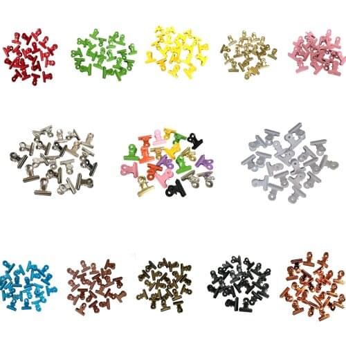 XRHYY 1.25 Inch Pack of 20 Colorful Round Metal Grip Clip Silver Bulldog Stainless Steel Ticket Supply For Office&Home (31mm)