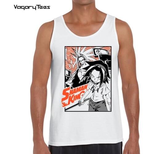 Japan Anime Shaman King Printed funny anime tank-top Men Women Streetwear Hip Hop Vest Sports Casual Tops