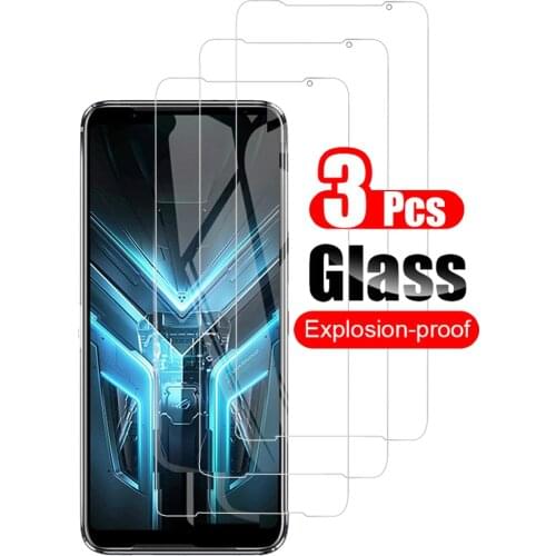 3Pcs Tempered Glass For Asus ROG Phone 3 ZS661KS Glass Screen Protector Glass for Asus ROG Phone 3 Strix Edition Protective Film