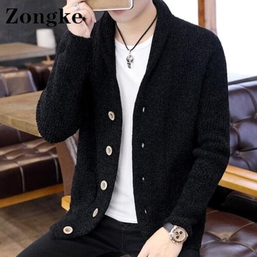 Zongke Mens Wool Cardigans