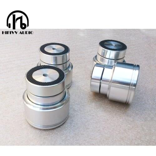 1pcs aluminum magnetic suspension foot pad pins for hifi amplifier speaker chassis machine feet Mats Pads Maglev D48mm H50mm
