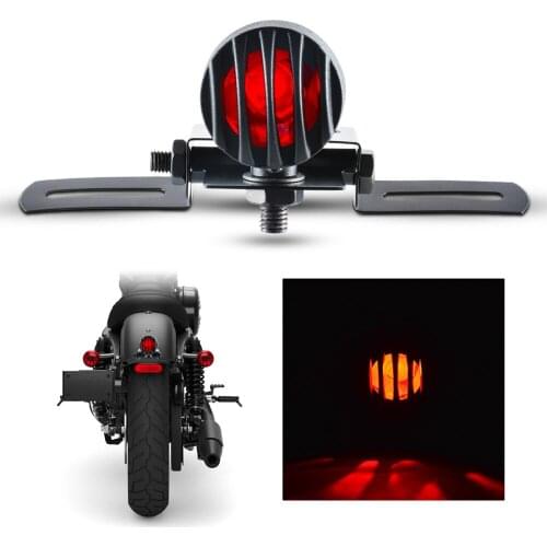 1pcs Red Motorcycle Tail Brake Light 12V 10W Tail Rear Light Bulb Motorbike Turn Signal Lights for Harley Chopper Bobber Custom