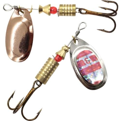 10 Pcs/set Fishing Sequin Bait Outdoor Lure Spinner Sequin Hook Baits Kit with Storage Box