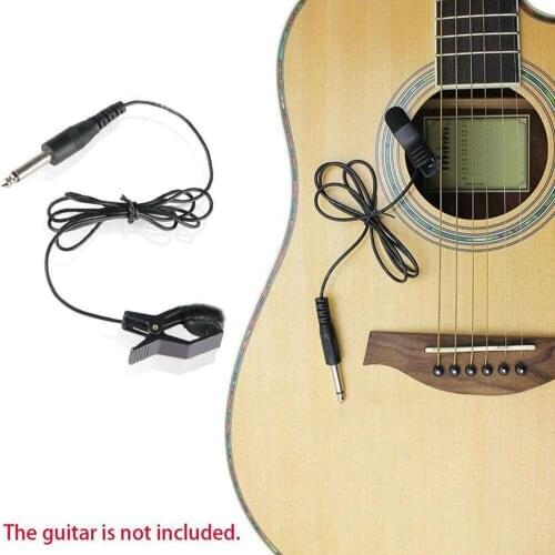 10pcs Professional Guitar Acoustic Clip On Pickup Piezo Contact Microphone Universal FK88