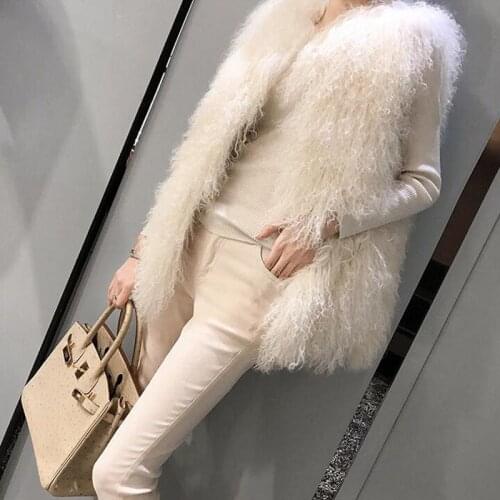 2021 Woman Fashion Faux Fur Vest Coat Female Casual Street Wear Fur Jacket Waistcoat 2021 Plus Size 2XL Sleeveless Coat Q257