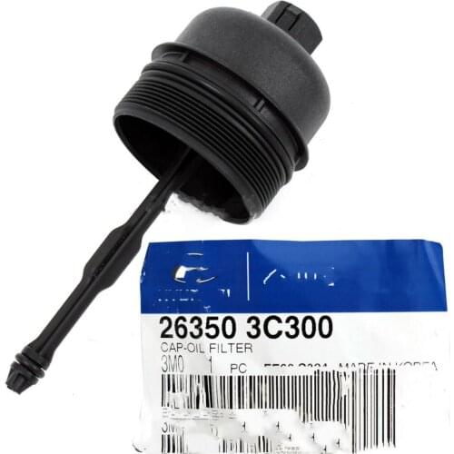 263503C300 V6-3.8L Genuine oil filter cap forhyundai Genesis Veracruz 2008-2012 for Kia Sorento Borrego Mohave Carnival 06-14