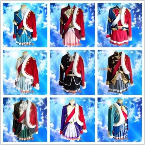 Anime! Revue Starlight Aijo Karen Hoshimi Junna Girls Team Uniforms Cosplay Costume Stage Performance Suit For Women Free Ship